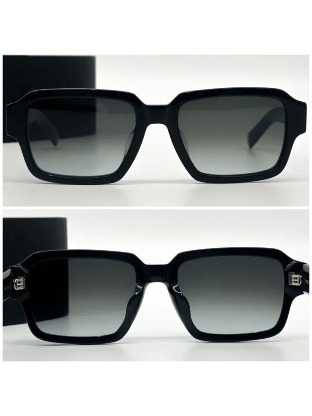 Prada Square Gradient Sunglasses Boston Logo Eyewear